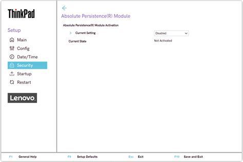 disable absolute persistence module